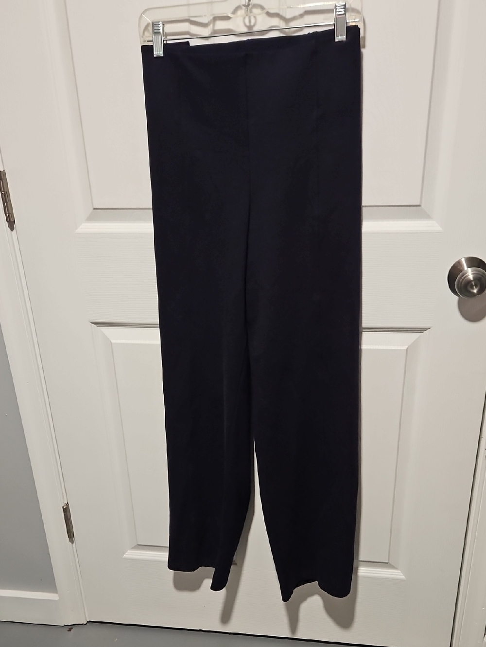 Peter Nygard Navy Straight-Leg Pants